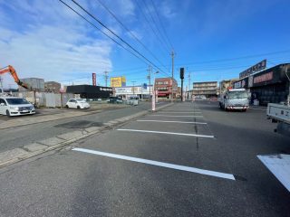 名古屋市　中川区　店舗駐車場　塗り替え工事